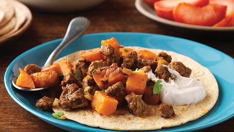 Sweet Potato Beef Mash Up